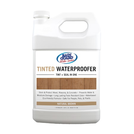 Rainguard Brands 1 Gal. Tinted Waterproofer Matte, Natural Brown TPC-0114